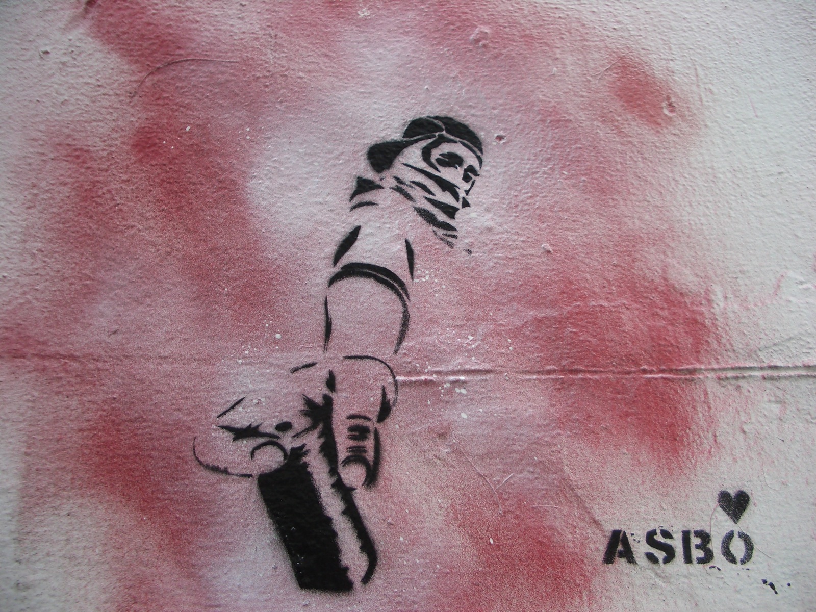asbo love stencil