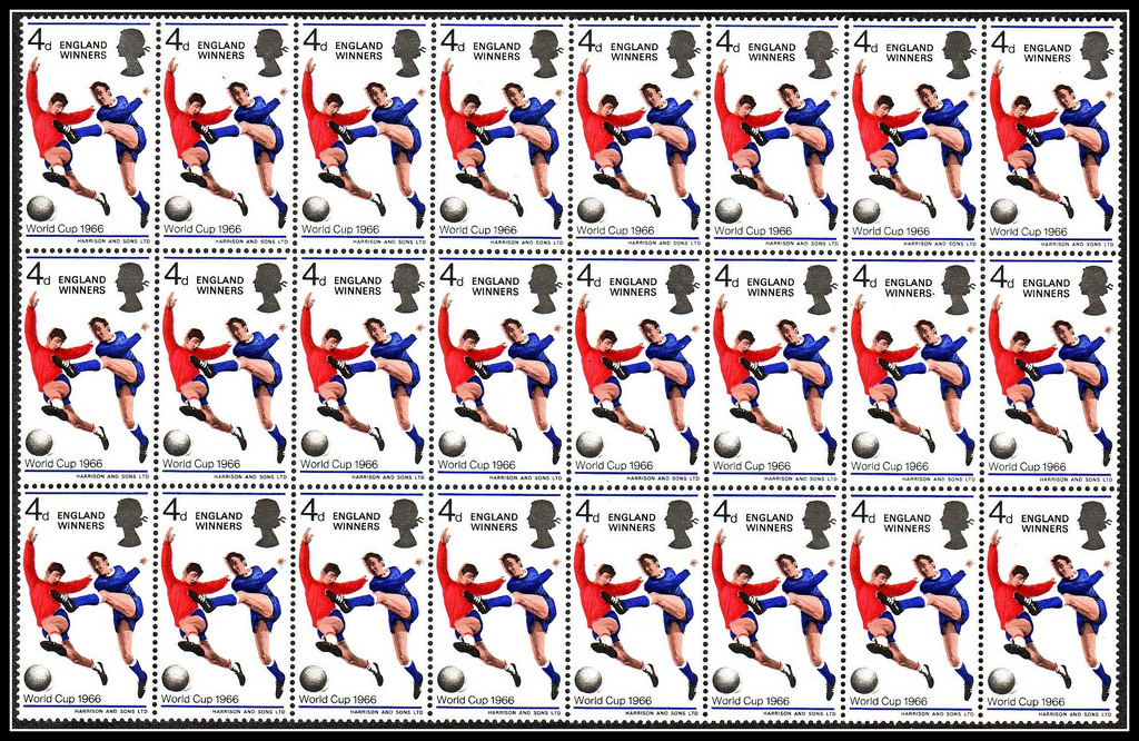 Football 1966 stamp, under creative comms, footysphere