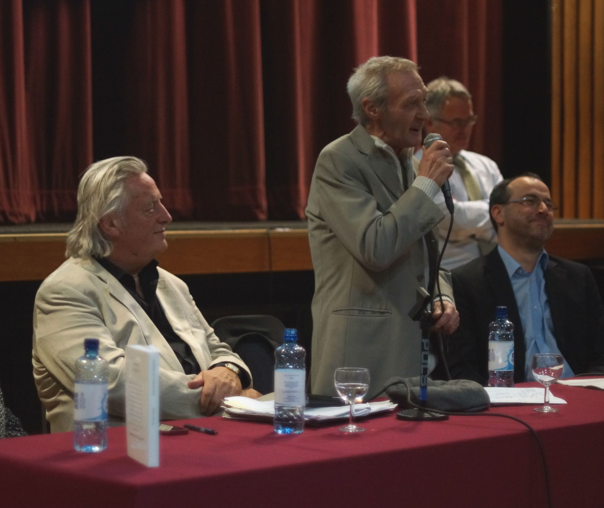 Paddy Hill, one of the Birmingham Six, speaking at the lecture