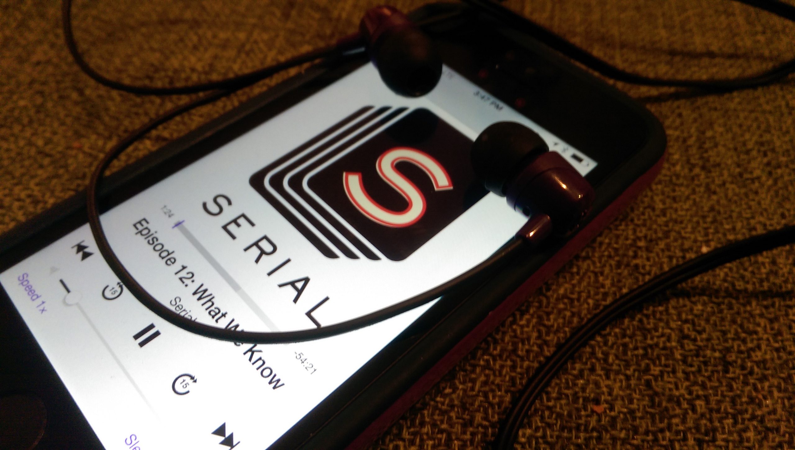 Serial Podcast (image by Casey Fiesler)