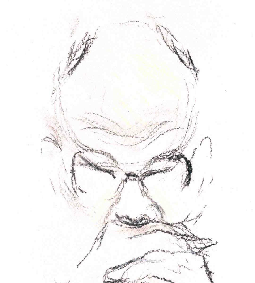 Lord Neuberger. Sketch by Isobel Williams http://isobelwilliams.blogspot.co.uk/