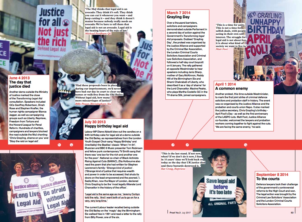 From Proof magazine 3, Justice Alliance