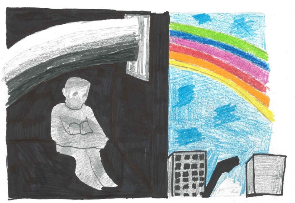 Locked in Rainbows, Atkinson Secure Unit (Secure Children's Home), Pierce Brunt Highly Commended Award for Drawing (Koestler Trust)