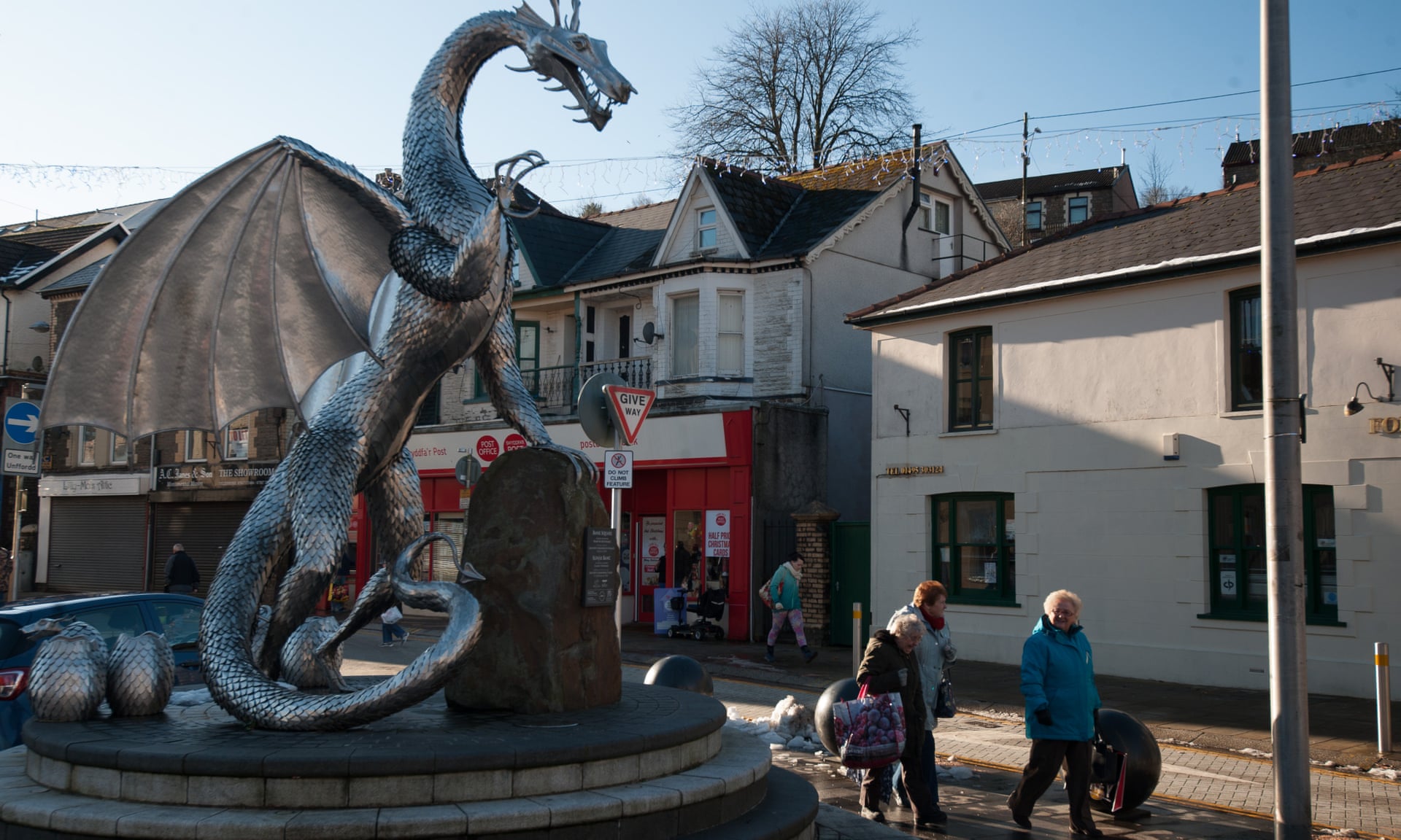 Ebbw Vale in south Wales. ‘A town that’s suffered greatly over the last 20 years.’ Photograph: Richard Jones/The Guardian