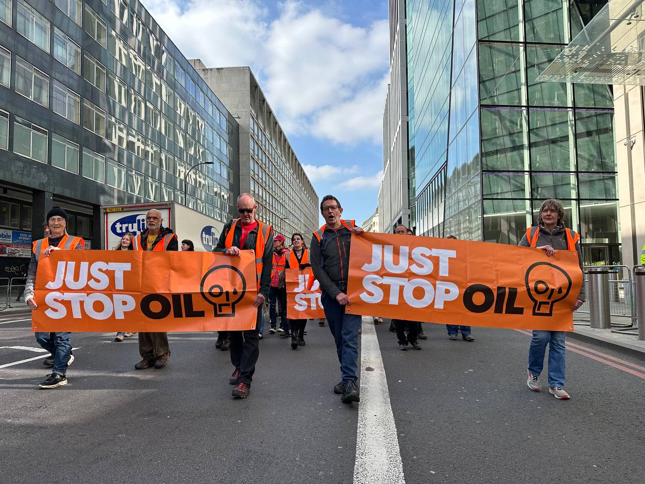 A Just Stop Oil protest in London. Image Credit: Just Stop Oil
